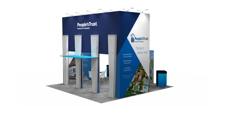 peoples trust custom trade show displays in miami